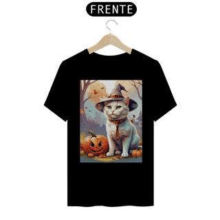 Camiseta Gato Halloween - #019