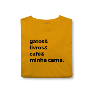 Nome do produtoGatos, Livros, Café, Minha Cama