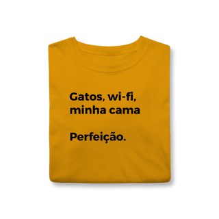 Nome do produtoGatos, Wi-fi, Minha Cama, Perfeição