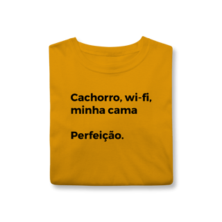 Nome do produtoCachorro, Wi-fi, Minha Cama, Perfeição