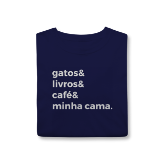 Nome do produtoGatos, Livros, Café, Minha Cama