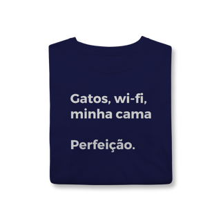 Nome do produtoGatos, Wi-fi, Minha Cama, Perfeição