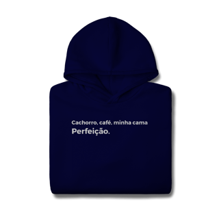 Nome do produtoCachorro, Café, Minha Cama [Moletom Prime Canguru]