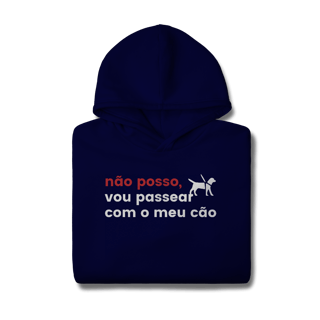 Nome do produtoVou passear com o meu Cão [Moletom Prime Canguru]