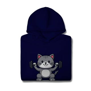 Nome do produtoGYM - Meow Stronger [Moletom Prime Canguru]