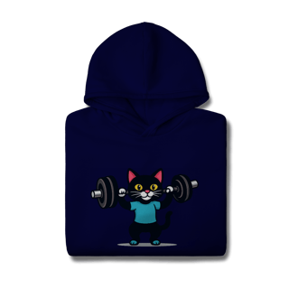 Nome do produtoGYM - Strong Meow [Moletom Prime Canguru]