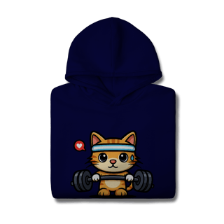 Nome do produtoGYM - Cat Fit Lover [Moletom Prime Canguru]