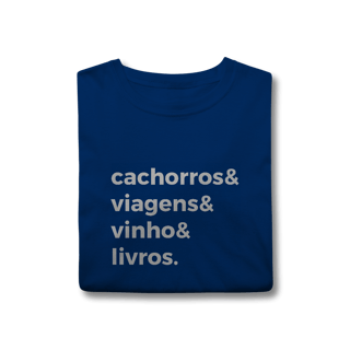 Nome do produtoCachorro, Viagens, Vinho e Livros