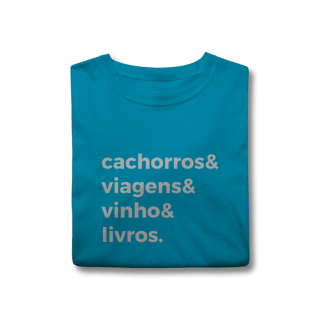 Nome do produtoCachorro, Viagens, Vinho e Livros