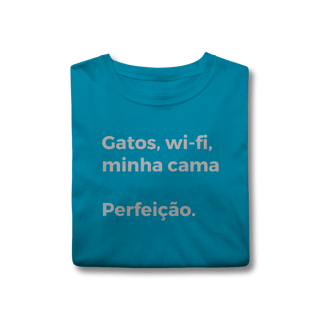 Nome do produtoGatos, Wi-fi, Minha Cama, Perfeição