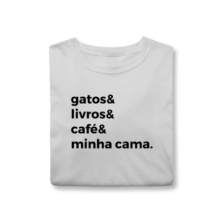 Nome do produtoGatos, Livros, Café, Minha Cama