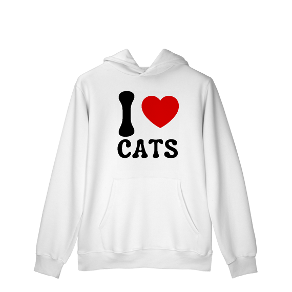 I Love Cats [Moletom Prime Canguru]