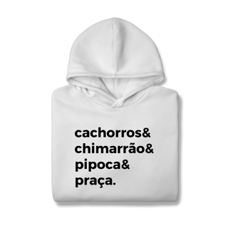 Nome do produtoCachorro, Chimarrão, Pipoca e Praça [Moletom Prime Canguru]