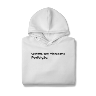 Nome do produtoCachorro, Café, Minha Cama [Moletom Prime Canguru]