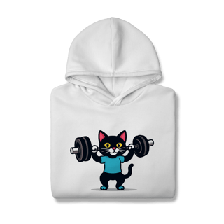Nome do produtoGYM - Strong Meow [Moletom Prime Canguru]