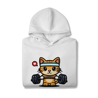 Nome do produtoGYM - Cat Fit Lover [Moletom Prime Canguru]