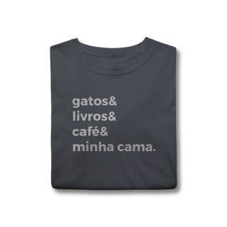 Nome do produtoGatos, Livros, Café, Minha Cama