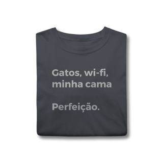 Nome do produtoGatos, Wi-fi, Minha Cama, Perfeição