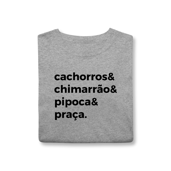 Cachorro, Chimarrão, Pipoca e Praça