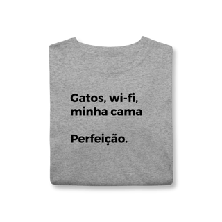 Nome do produtoGatos, Wi-fi, Minha Cama, Perfeição