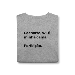 Nome do produtoCachorro, Wi-fi, Minha Cama, Perfeição