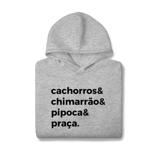Nome do produtoCachorro, Chimarrão, Pipoca e Praça [Moletom Prime Canguru]
