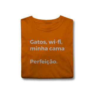 Nome do produtoGatos, Wi-fi, Minha Cama, Perfeição