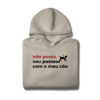 Nome do produtoVou passear com o meu Cão [Moletom Prime Canguru]
