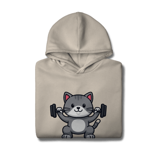 Nome do produtoGYM - Meow Stronger [Moletom Prime Canguru]