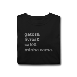 Nome do produtoGatos, Livros, Café, Minha Cama