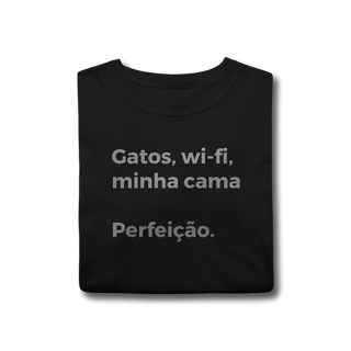 Nome do produtoGatos, Wi-fi, Minha Cama, Perfeição