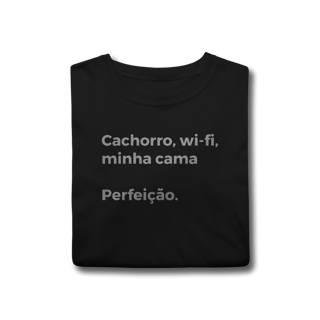 Nome do produtoCachorro, Wi-fi, Minha Cama, Perfeição