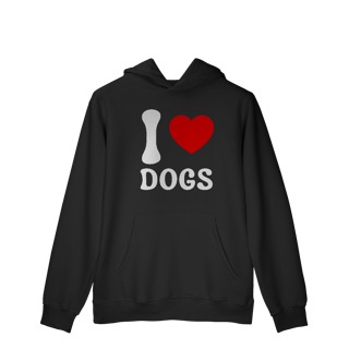 Nome do produtoI Love Dogs [Moletom Prime Canguru]