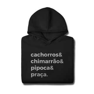 Nome do produtoCachorro, Chimarrão, Pipoca e Praça [Moletom Prime Canguru]