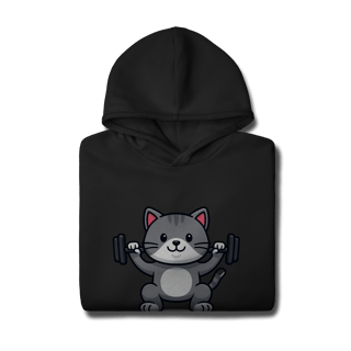 Nome do produtoGYM - Meow Stronger [Moletom Prime Canguru]