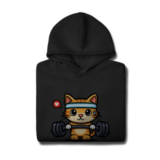 Nome do produtoGYM - Cat Fit Lover [Moletom Prime Canguru]