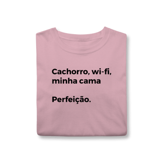 Nome do produtoCachorro, Wi-fi, Minha Cama, Perfeição