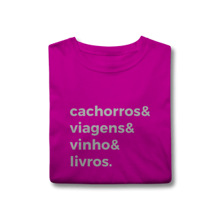 Nome do produtoCachorro, Viagens, Vinho e Livros