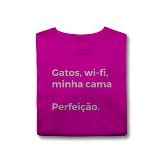 Nome do produtoGatos, Wi-fi, Minha Cama, Perfeição