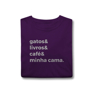 Nome do produtoGatos, Livros, Café, Minha Cama