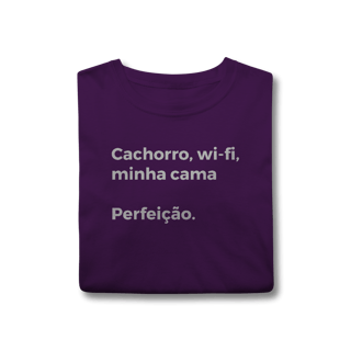 Nome do produtoCachorro, Wi-fi, Minha Cama, Perfeição