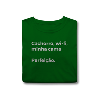 Nome do produtoCachorro, Wi-fi, Minha Cama, Perfeição