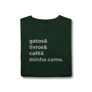 Gatos, Livros, Café, Minha Cama