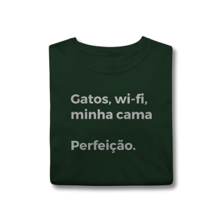 Nome do produtoGatos, Wi-fi, Minha Cama, Perfeição