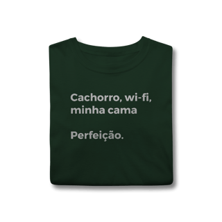 Nome do produtoCachorro, Wi-fi, Minha Cama, Perfeição