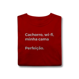Nome do produtoCachorro, Wi-fi, Minha Cama, Perfeição