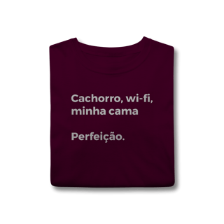 Nome do produtoCachorro, Wi-fi, Minha Cama, Perfeição
