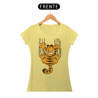 Nome do produto Camiseta Baby Look Estonada - Garfield Agarradinho - Model 1