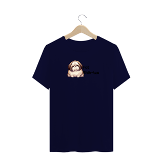 Nome do produto T-Shirt Plus Size - Fat Shih-tzu - Modelo 1