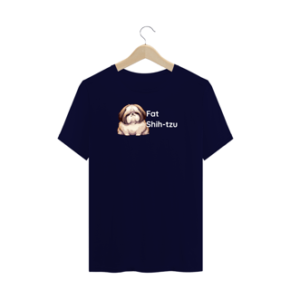 Nome do produto T-Shirt Plus Size - Fat Shih-tzu - Modelo 1